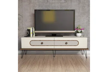 Hovdane TV-Bänk 145 cm - Brun/Vit - Möbler - TV- & Mediamöbler - TV bänk & mediabänk