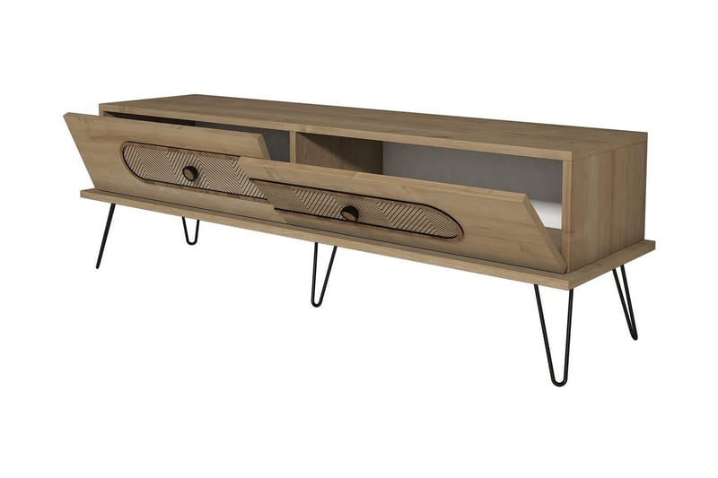 Hovdane TV-Bänk 145 cm - Ljusbrun - Möbler - TV- & Mediamöbler - TV bänk & mediabänk