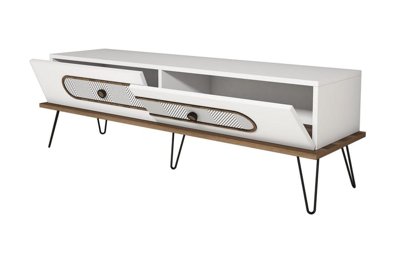 Hovdane TV-Bänk 145 cm - Vit - Möbler - TV- & Mediamöbler - TV bänk & mediabänk