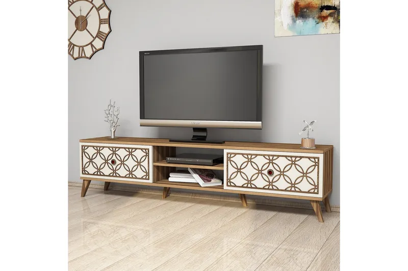 Hovdane TV-Bänk 180 cm - Brun - Möbler - TV- & Mediamöbler - TV bänk & mediabänk