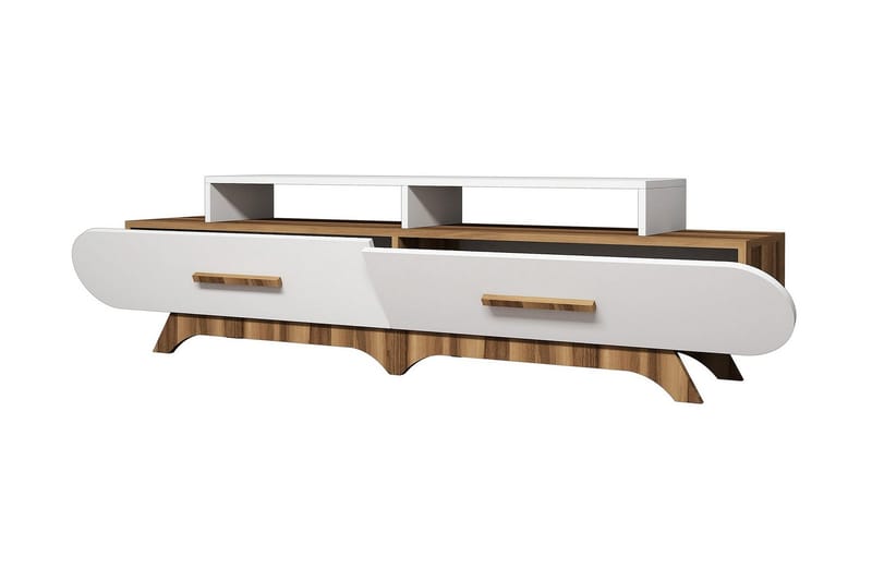Hovdane TV-Bänk 205 cm - Brun/Vit - Möbler - TV- & Mediamöbler - TV bänk & mediabänk