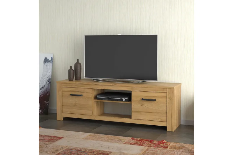 Hovencamp TV-Bänk 161 cm - Brun - Möbler - TV- & Mediamöbler - TV bänk & mediabänk