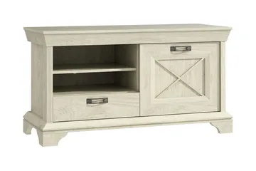 Hurlston TV-Bänk 123 cm - Vit - Möbler - TV- & Mediamöbler - TV bänk & mediabänk