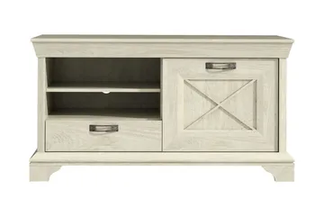 Hurlston TV-Bänk 123 cm - Vit - Möbler - TV- & Mediamöbler - TV bänk & mediabänk