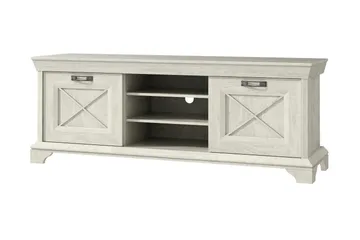 Hurlston TV-Bänk 147 cm - Vit - Möbler - TV- & Mediamöbler - TV bänk & mediabänk