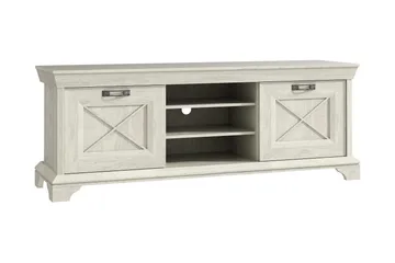 Hurlston TV-Bänk 147 cm - Vit - Möbler - TV- & Mediamöbler - TV bänk & mediabänk