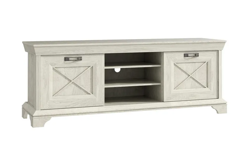 Hurlston TV-Bänk 147 cm - Vit - Möbler - TV- & Mediamöbler - TV bänk & mediabänk