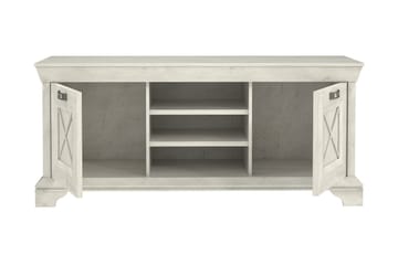 Hurlston TV-Bänk 147 cm - Vit - Möbler - TV- & Mediamöbler - TV bänk & mediabänk