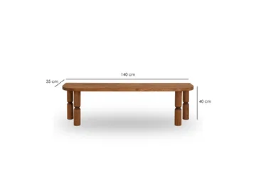 Ida Tv-bänk 140 cm - Brun - Möbler - TV- & Mediamöbler - TV bänk & mediabänk