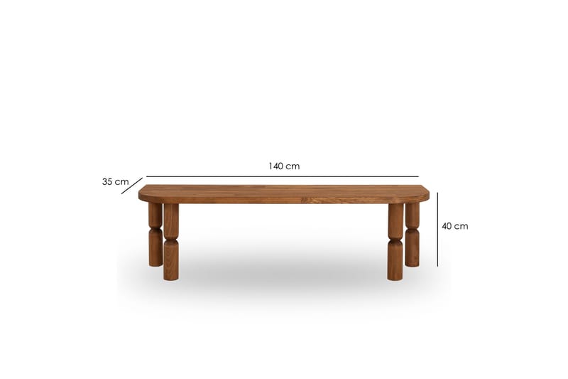 Ida Tv-bänk 140 cm - Brun - Möbler - TV- & Mediamöbler - TV bänk & mediabänk