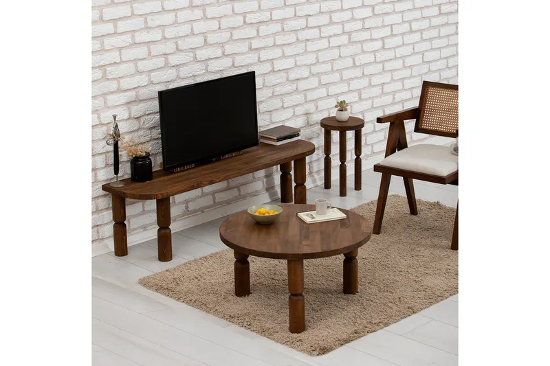 Ida Tv-bänk 140 cm - Valnöt - Möbler - TV- & Mediamöbler - TV bänk & mediabänk