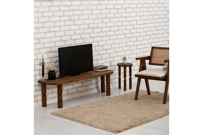 Ida Tv-bänk 140 cm - Valnöt - Möbler - TV- & Mediamöbler - TV bänk & mediabänk