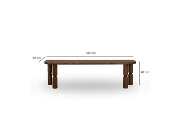 Ida Tv-bänk 140 cm - Valnöt - Möbler - TV- & Mediamöbler - TV bänk & mediabänk