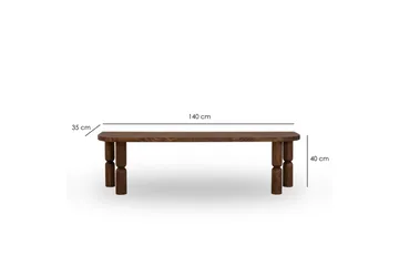 Ida Tv-bänk 140 cm - Valnöt - Möbler - TV- & Mediamöbler - TV bänk & mediabänk