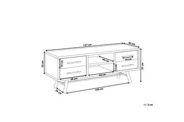 Illari TV-Bänk 127 cm - Trä/Natur - Möbler - TV- & Mediamöbler - TV bänk & mediabänk