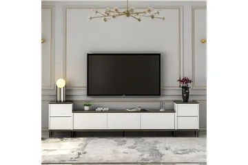 Imaj Tv-bänk 260 cm - Guld/Svart/Vit - Möbler - TV- & Mediamöbler - TV bänk & mediabänk