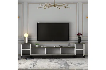 Imaj Tv-bänk 260 cm - Guld/Svart/Vit - Möbler - TV- & Mediamöbler - TV bänk & mediabänk