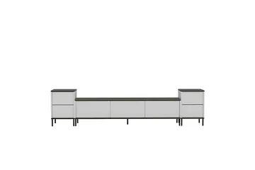 Imaj Tv-bänk 260 cm - Guld/Svart/Vit - Möbler - TV- & Mediamöbler - TV bänk & mediabänk