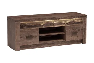 Indianapolis TV-bänk 137x42x53 cm - Vit Led-Belysning - Möbler - TV- & Mediamöbler - TV bänk & mediabänk