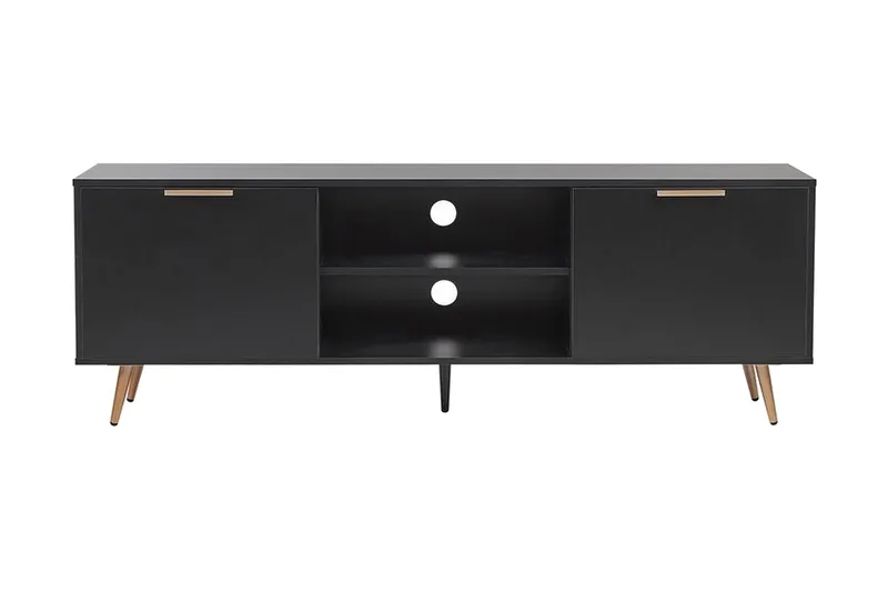 Indio TV-bänk 166x40 cm - Svart - Möbler - TV- & Mediamöbler - TV bänk & mediabänk