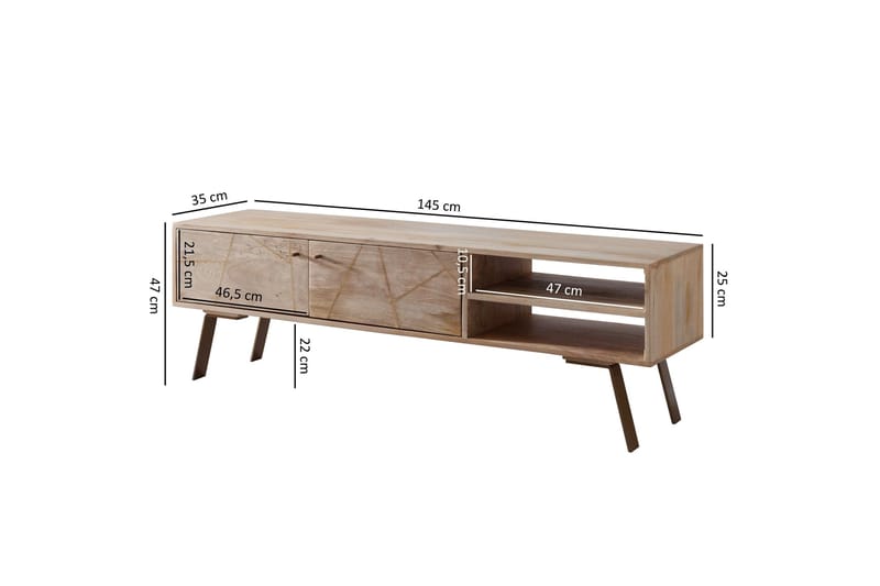 Innella TV-Bänk 145 cm - Trä/natur - Möbler - TV- & Mediamöbler - TV bänk & mediabänk