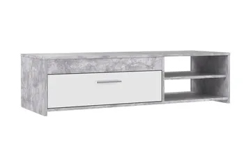 Iztaza Tv-bänk 120 cm - Betonggrå/Vit - Möbler - TV- & Mediamöbler - TV bänk & mediabänk