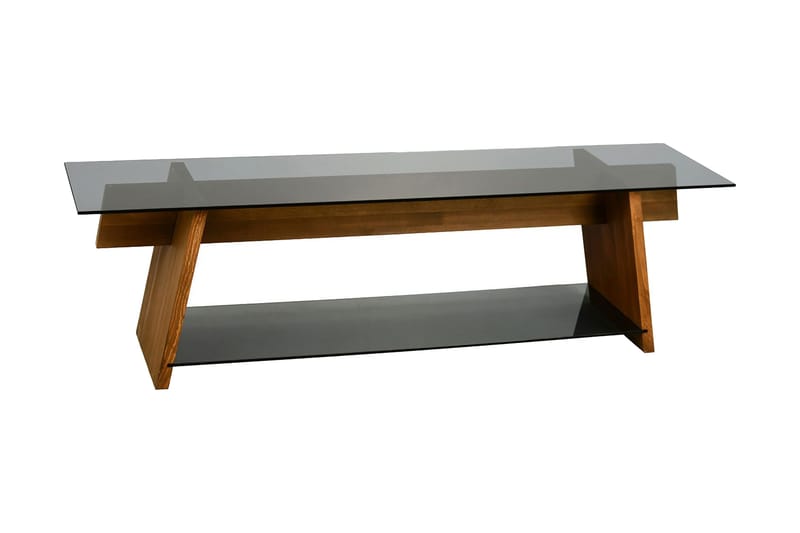 Jamerria TV-Bänk 158 cm, Valnöt/Svart