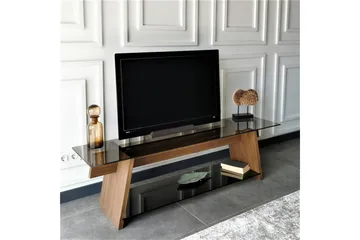 Jamerria TV-Bänk 158 cm - Valnöt/Svart - Möbler - TV- & Mediamöbler - TV bänk & mediabänk