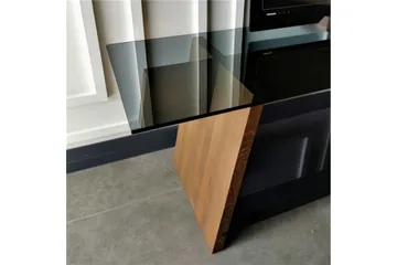 Jamerria TV-Bänk 158 cm - Valnöt/Svart - Möbler - TV- & Mediamöbler - TV bänk & mediabänk