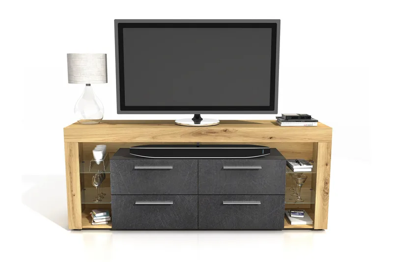 Jernae TV-Bänk 180 cm - Brun - Möbler - TV- & Mediamöbler - TV bänk & mediabänk