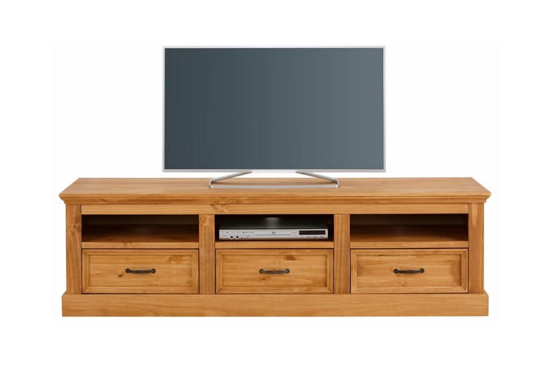 Jools Golvstående Tv Bänk 170 cm med Förvaring i Furu - Brun - Möbler - TV- & Mediamöbler - TV bänk & mediabänk