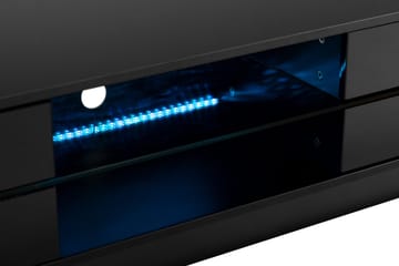 Jugansbo Tv-bänk 36 cm med LED Belysning - Svart - Möbler - TV- & Mediamöbler - TV bänk & mediabänk