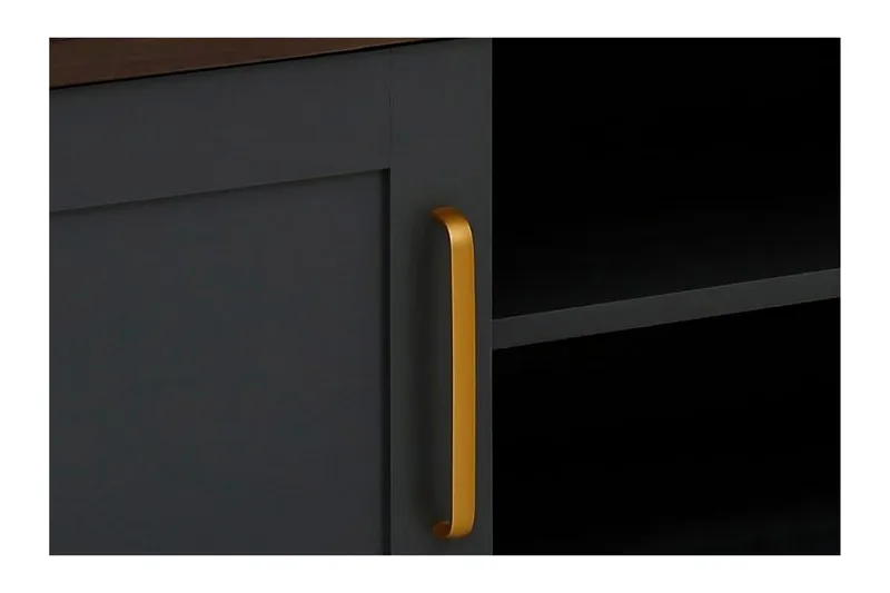 Juntolah Tv-bänk 160x39 cm - Svart - Möbler - TV- & Mediamöbler - TV bänk & mediabänk