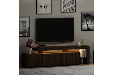 Jurukovo Tv-bänk 192x37 cm Brun - Hanah Home - Möbler - TV- & Mediamöbler - TV bänk & mediabänk