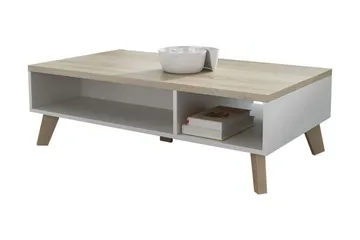 Kardos TV-bänk 110 cm - Vit/Ek - Möbler - TV- & Mediamöbler - TV bänk & mediabänk