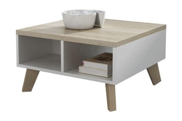 Kardos TV-bänk 60 cm - Vit/Ek - Möbler - TV- & Mediamöbler - TV bänk & mediabänk