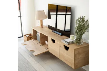 Khalidur Tv-bänk 180 cm - Ek - Möbler - TV- & Mediamöbler - TV bänk & mediabänk