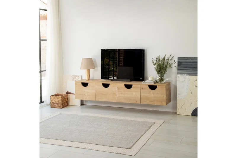 Khalidur Tv-bänk 180 cm - Ek - Möbler - TV- & Mediamöbler - TV bänk & mediabänk