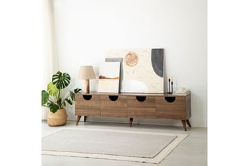 Khalidur Tv-bänk 180 cm - Valnöt - Möbler - TV- & Mediamöbler - TV bänk & mediabänk