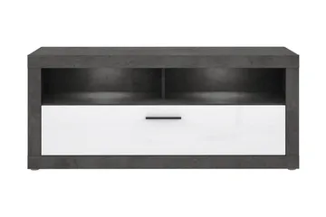 Kranea Tv-bänk 138 cm - Grå/Vit - Möbler - TV- & Mediamöbler - TV bänk & mediabänk