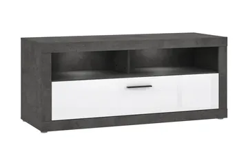 Kranea Tv-bänk 138 cm - Grå/Vit - Möbler - TV- & Mediamöbler - TV bänk & mediabänk