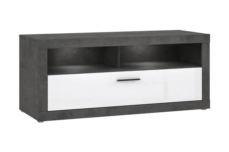 Kranea Tv-bänk 138 cm, Grå/Vit