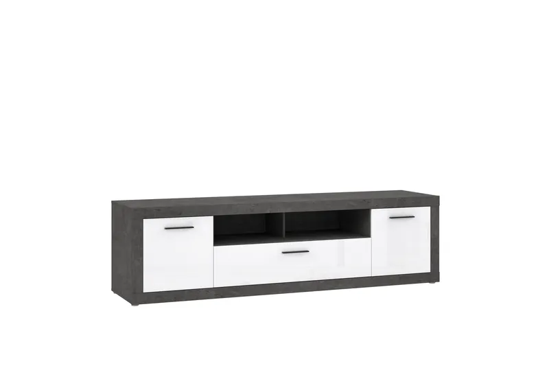 Kranea Tv-bänk 213 cm - Grå/Vit - Möbler - TV- & Mediamöbler - TV bänk & mediabänk