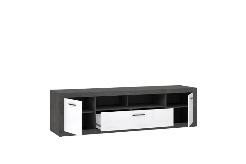 Kranea Tv-bänk 213 cm - Grå/Vit - Möbler - TV- & Mediamöbler - TV bänk & mediabänk