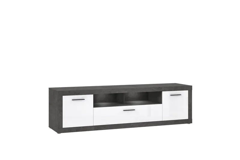 Kranea Tv-bänk 213 cm - Grå/Vit - Möbler - TV- & Mediamöbler - TV bänk & mediabänk