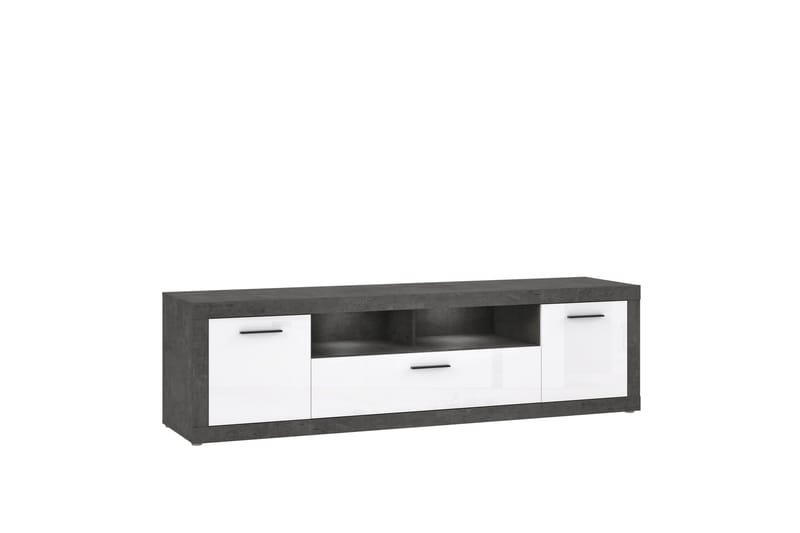 Kranea Tv-bänk 213 cm - Grå/Vit - Möbler - TV- & Mediamöbler - TV bänk & mediabänk