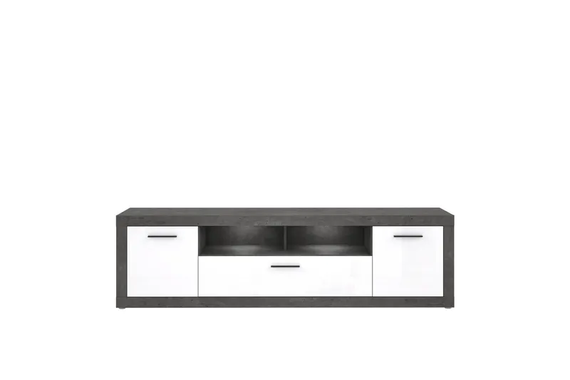 Kranea Tv-bänk 213 cm - Grå/Vit - Möbler - TV- & Mediamöbler - TV bänk & mediabänk