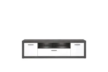 Kranea Tv-bänk 213 cm - Grå/Vit - Möbler - TV- & Mediamöbler - TV bänk & mediabänk