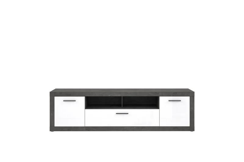 Kranea Tv-bänk 213 cm - Grå/Vit - Möbler - TV- & Mediamöbler - TV bänk & mediabänk