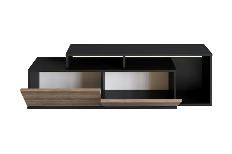Lameyze Tv-bänk 150 cm - Svart/Mörkbrun - Möbler - TV- & Mediamöbler - TV bänk & mediabänk